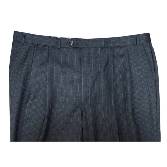 Men's Chaps Ralph Lauren Pinstripe Suit Set - Made in Canada Woolmark 42" Waist - Picture 9 of 12